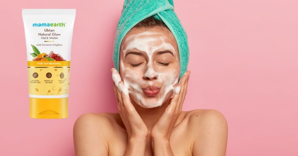 Mamaearth Ubtan Natural Glow Face Wash – Best Face Wash for Tanned Skin