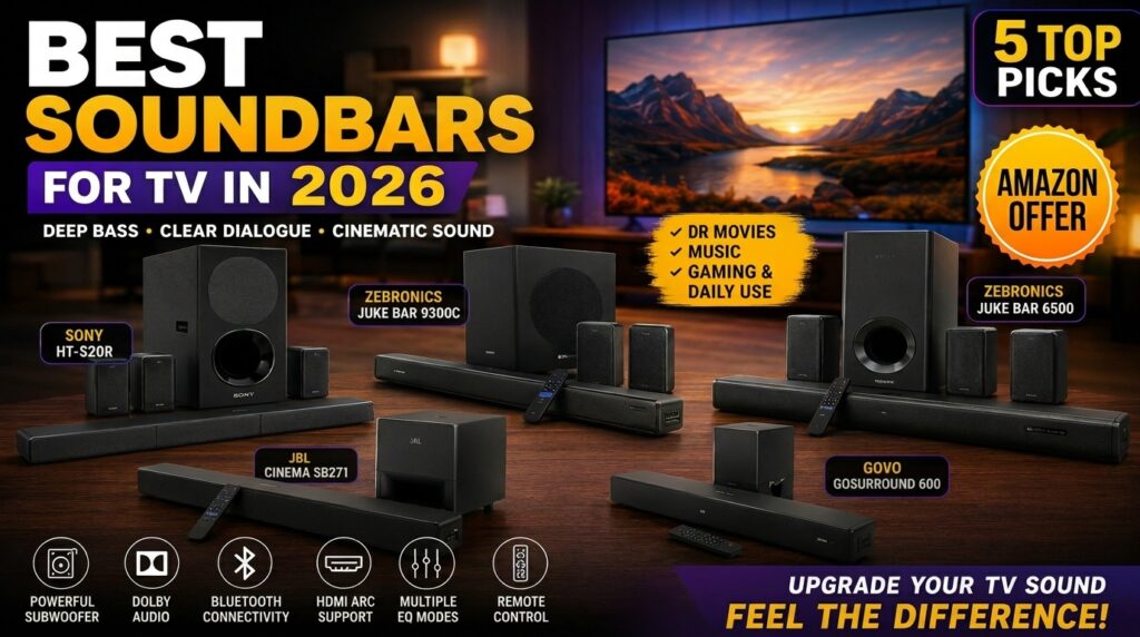 5 Best Sound bar For tv with subwoofer: Top Dolby Atmos & Subwoofer Picks 9 Best Sound bar For tv with subwoofer: Top Dolby Atmos & Subwoofer Picks