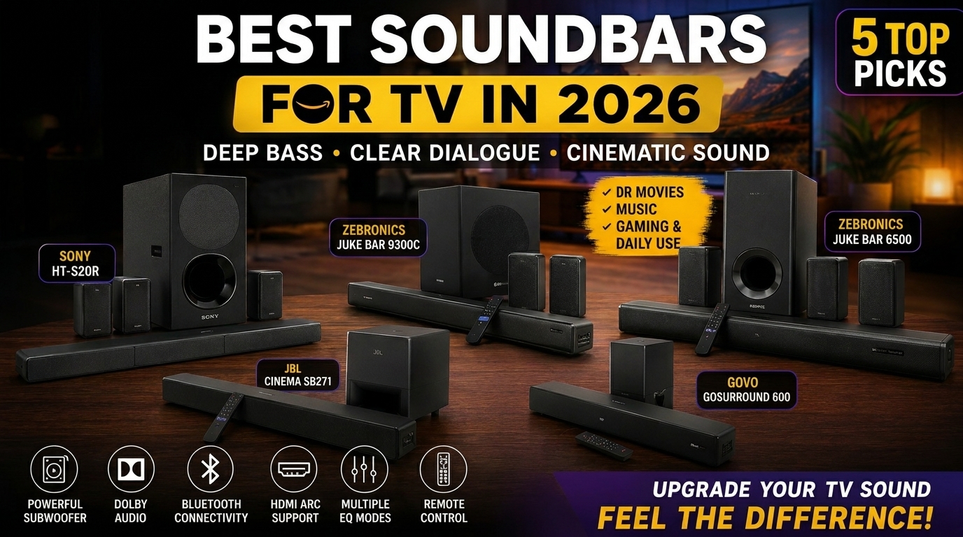 Best Sound bar For tv with subwoofer: Top Dolby Atmos & Subwoofer Picks